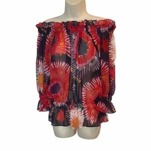 Allen B. By Allen Schwartz Floral Off Shoulder Top